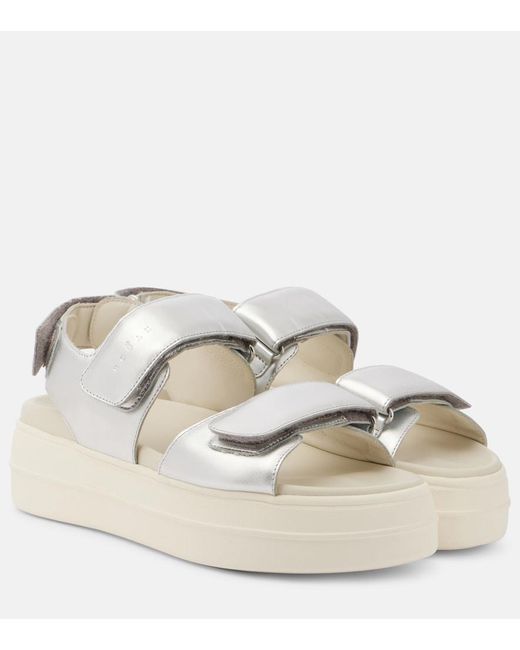 Hogan Natural H680 Leather Sandals