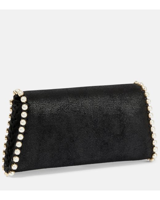 Stella McCartney Black Falabella Embellished Clutch Bag