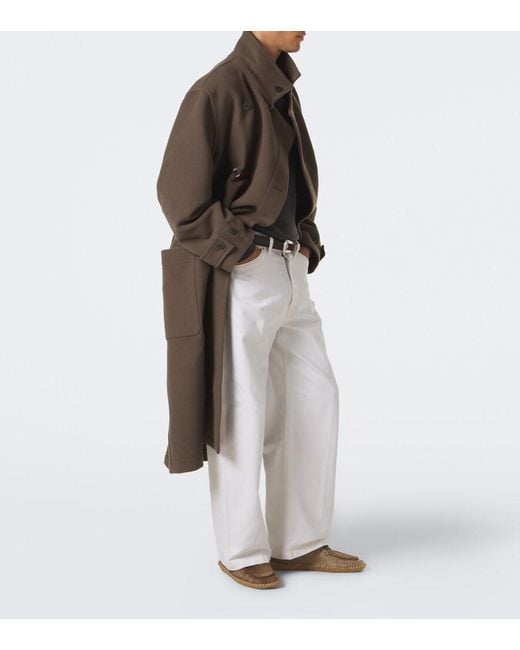 Lemaire Brown Calf Hair Desert Boots for men