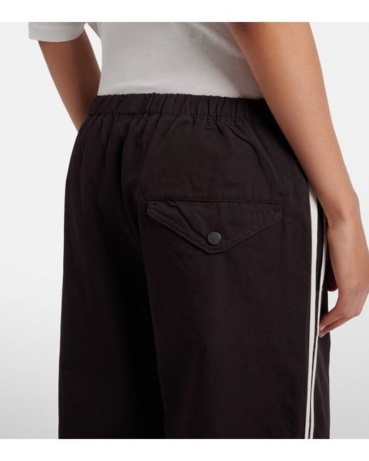 Citizens of Humanity Black Aurora Cotton-Blend Wide-Leg Track Pants