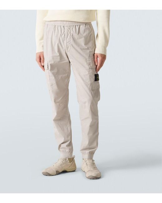 Stone Island Natural Compass Cotton-Blend Cargo Pants for men