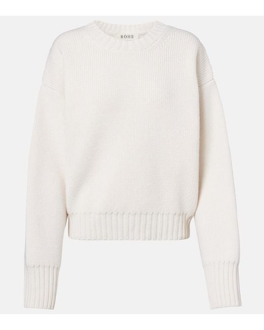 Rohe White Wool Sweater