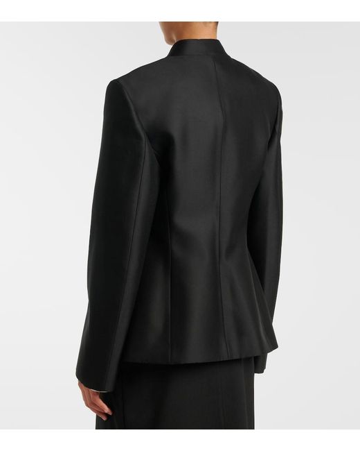 Rohe Black Wool-Blend Jacket