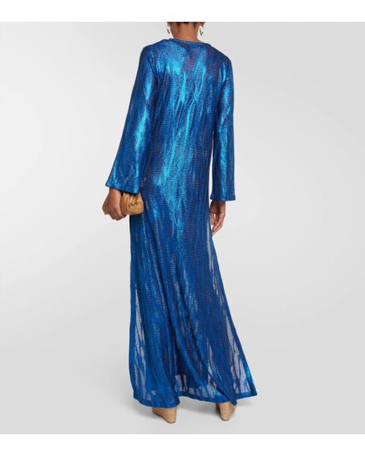 Missoni Blue Jacquard Beach Dress
