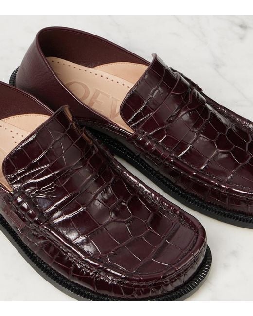 Mocassini Campo di Loewe in Brown