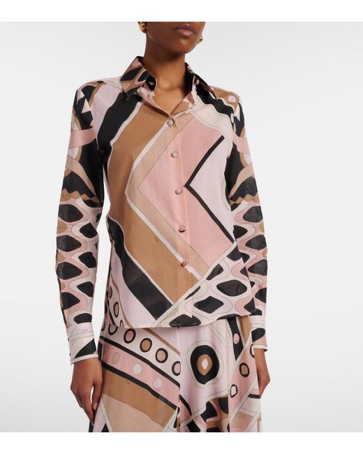 Emilio Pucci Pink Vivara Cotton Shirt