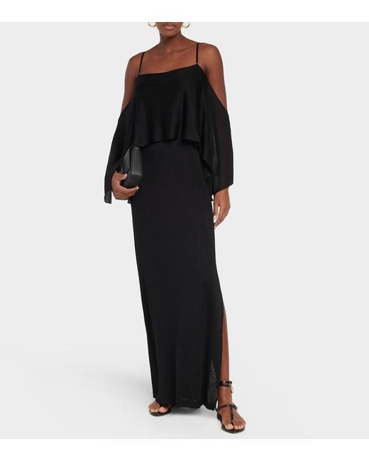 Tom Ford Black Padlock Leather Thong Sandals