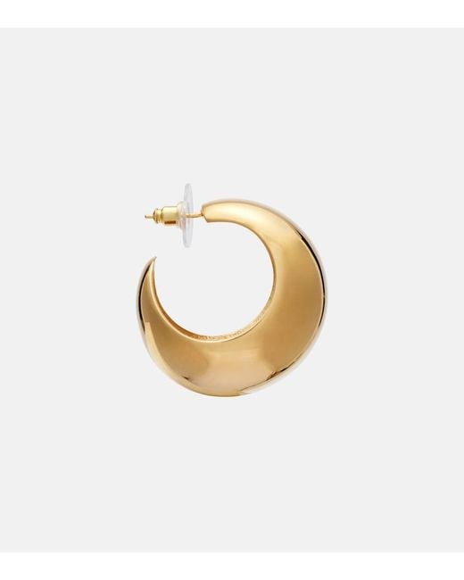 Isabel Marant Natural Shiny Crescent Earrings