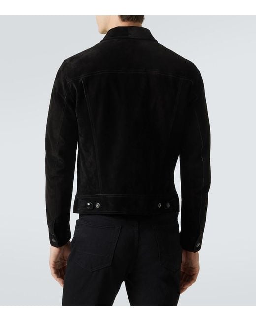 Tom Ford Black Suede Field Jacket for men