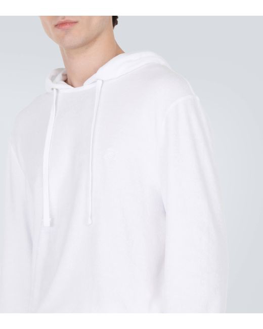 Vilebrequin White Therapy Cotton-blend Jersey Hoodie for men