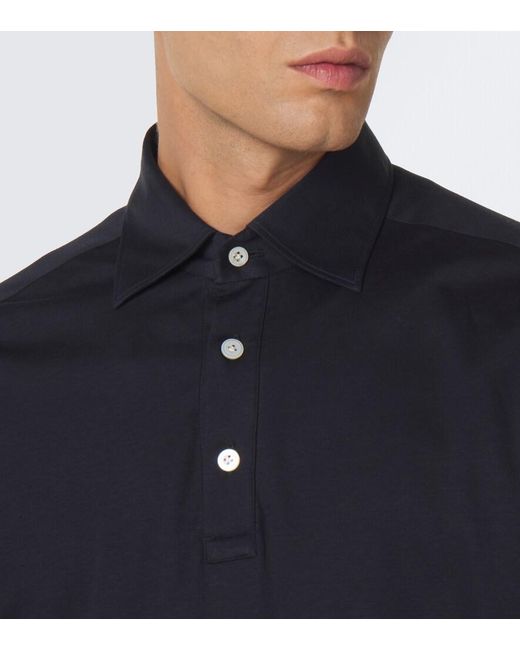 Polo De Algodon Kiton de hombre de color Blue