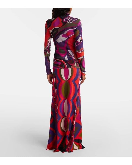 Emilio Pucci Purple Top Orchidee Aus Tuell