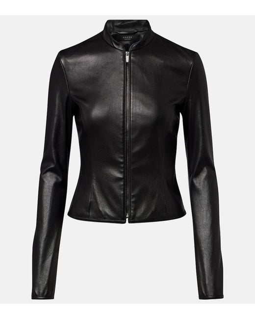 Gucci Black Leather Jacket