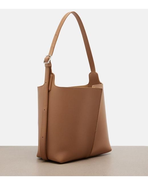 Loewe Brown Bilbao Medium Leather Bucket Bag