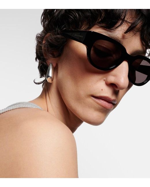 Bottega Veneta Brown Triangle Sunglasses
