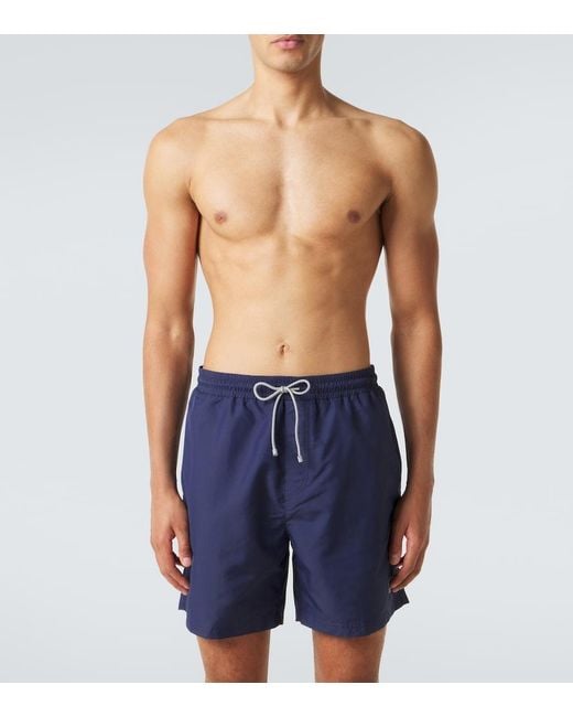 Brunello Cucinelli Blue Swim Trunks for men