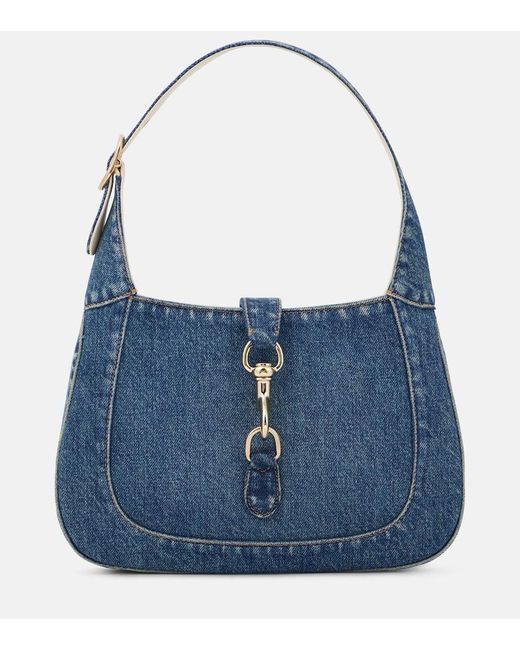 Gucci Blue Jackie Small Denim Shoulder Bag