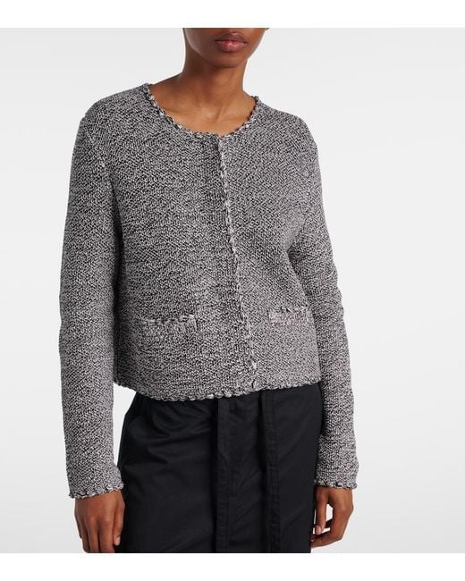 Proenza Schouler Gray Nidia Macrame Cotton Jacket