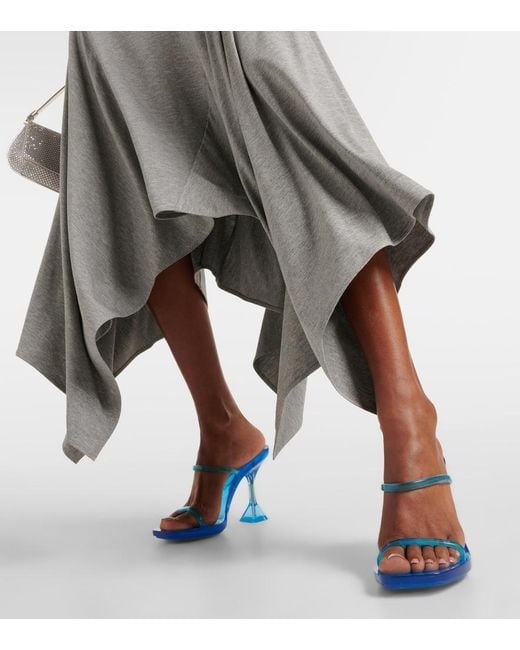AMINA MUADDI Blue Brito 95 Pvc Sandals