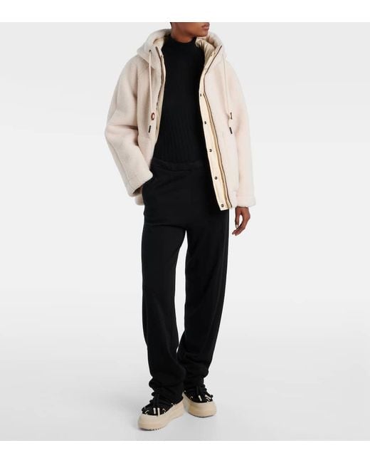 Moncler Natural Yushan Fleece Down Jacket
