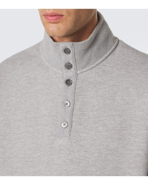 Thom Browne Gray Cotton Pique Sweatshirt for men