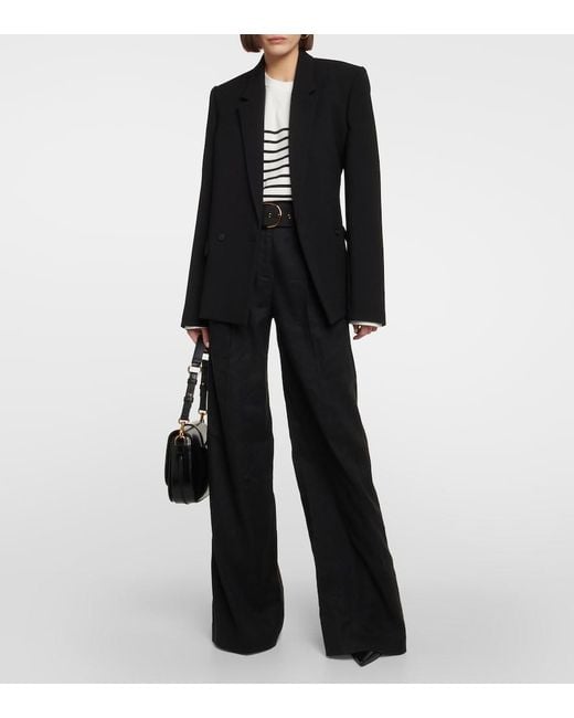 Veronica Beard Black Rimini Belted Pants
