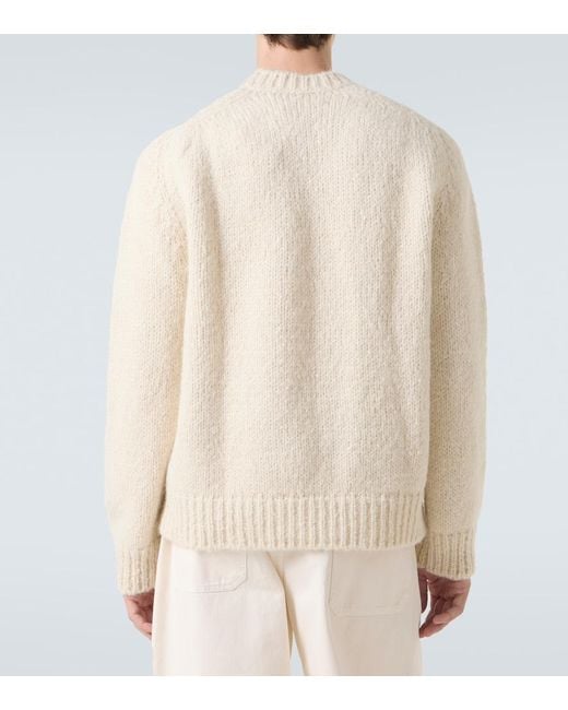Jil Sander Natural Mohair And Alpaca-Blend Sweater for men