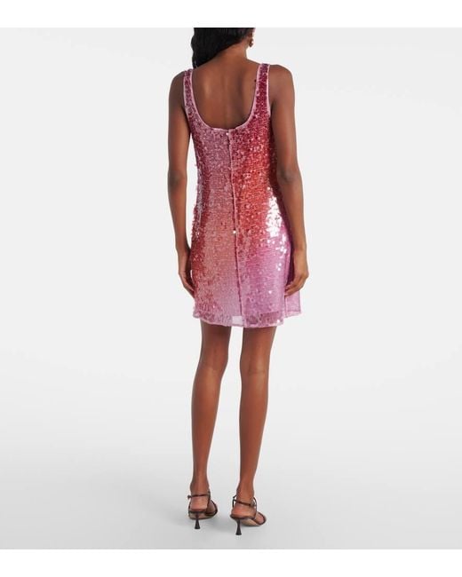 Robe Alayna A Sequins Jonathan Simkhai en coloris Red