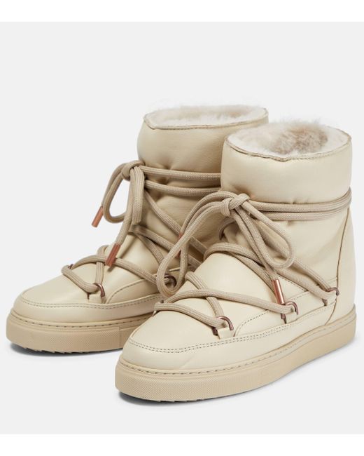 Inuikii Natural Classic Wedge Leather Snow Boots