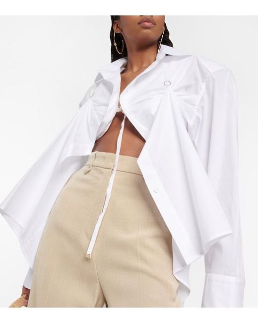 Jacquemus White La Chemise Amaro Poplin Shirt