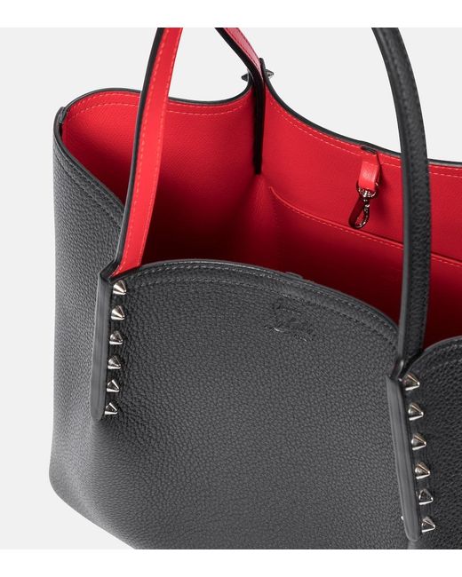Christian Louboutin Black Cabarock Small Leather Tote Bag