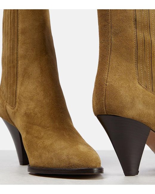 Isabel Marant Brown Reliane Suede Ankle Boots