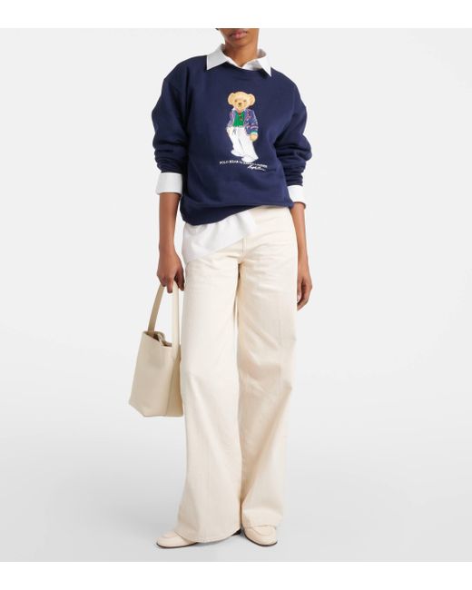 Sweat-shirt Polo Bear en coton melange Polo Ralph Lauren en coloris Blue
