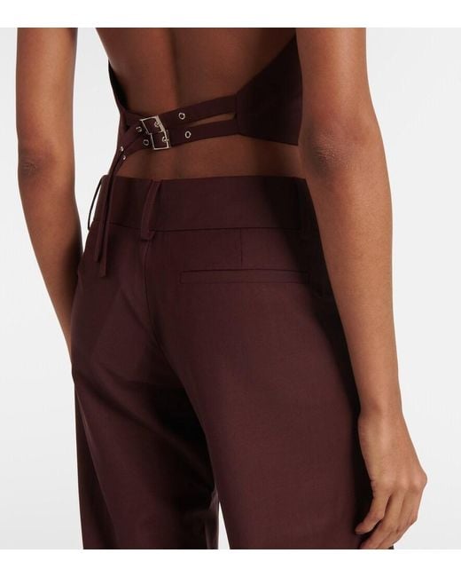 AYA MUSE Purple Deneva Wide-Leg Pants