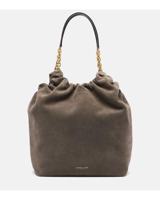 DeMellier London Brown Miami Suede Tote Bag