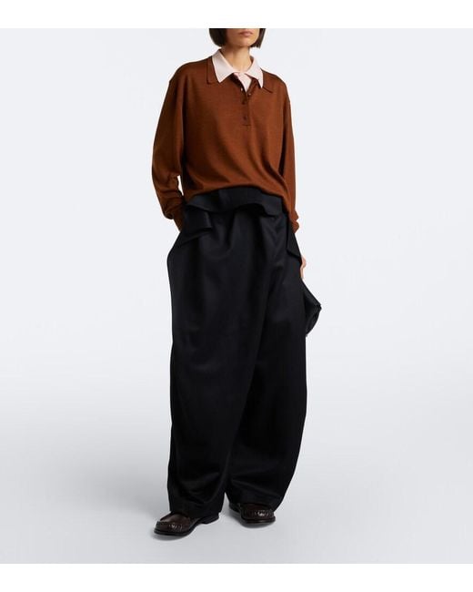 Pullover Polo di Plan C in Brown