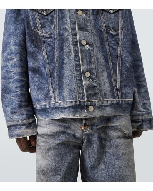 Junya Watanabe Blue X Levi's Printed Denim Jacket for men