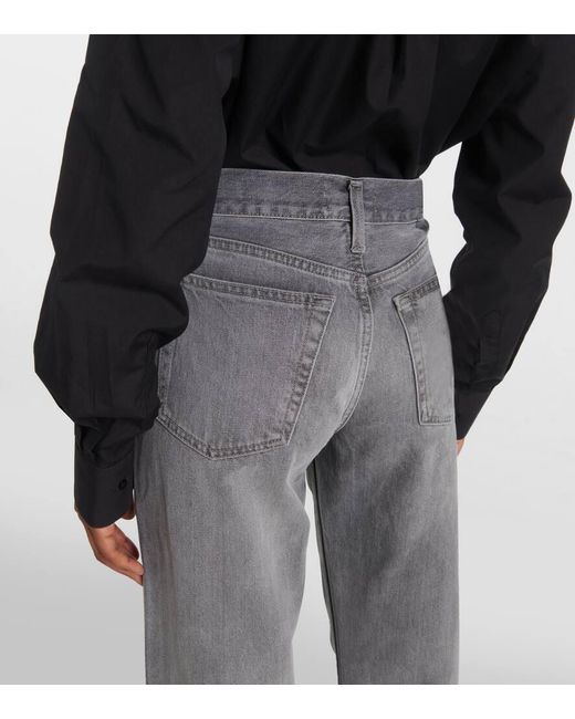 Jeans Regular A Vita Alta di Re/done in Gray