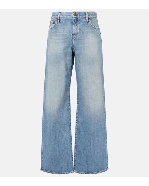 Ralph Lauren Blue Mercer Wide-Leg Jeans