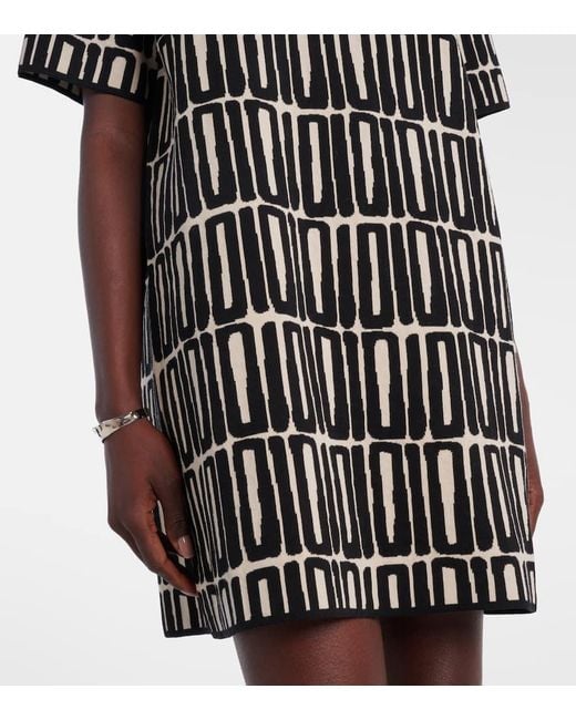 Max Mara Black Minikleid Ospite Aus Baumwolle