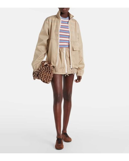 Prada Brown Collapse Re-Nylon And Suede Sneakers