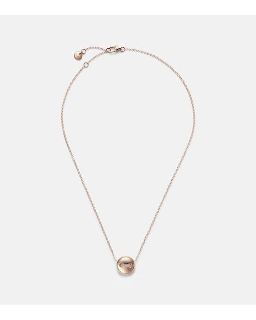 Pomellato Metallic Pom Pom Dot 18Kt Rose Pendant Necklace With And Diamonds