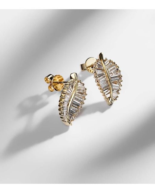 Anita Ko White Ohrringe Small Aus 18Kt Gelbgold Mit Diamanten