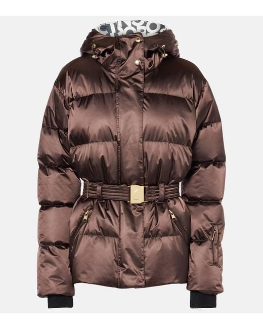 Giacca Da Sci Selma Con Cintura di Bogner in Brown