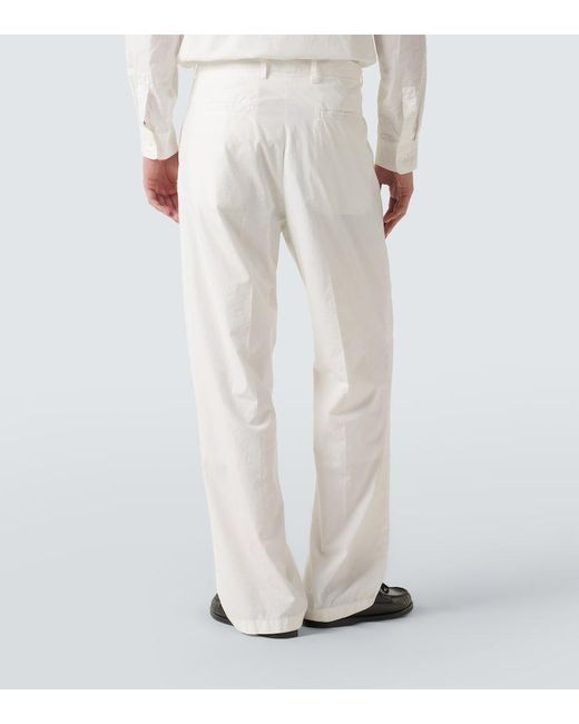 Pantaloni Regular di Auralee in White da Uomo