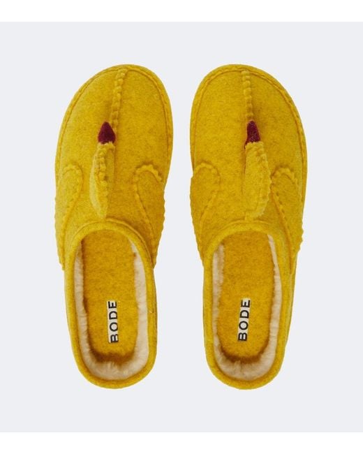 Slippers di Bode in Yellow da Uomo