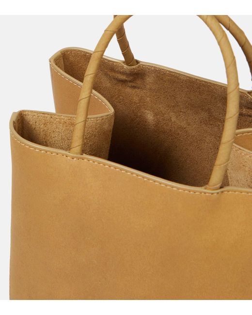 Bottega Veneta Natural The Small Brown Leather Shopping Bag