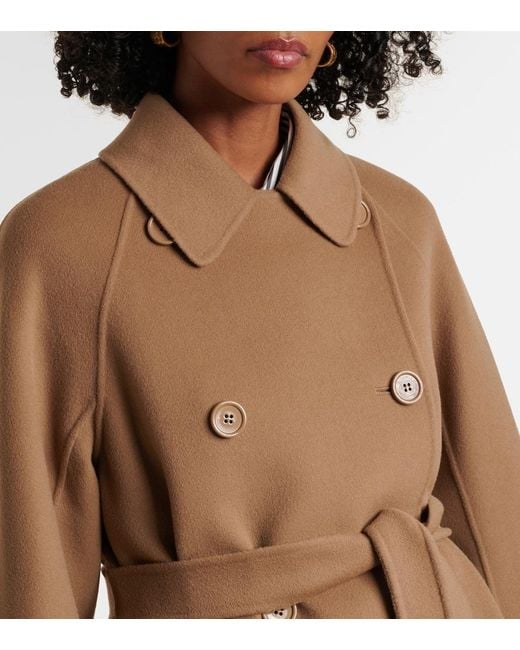 Max Mara Natural Louis Virgin Wool Peacoat