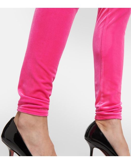 Alexandre Vauthier Pink Jersey Leggings