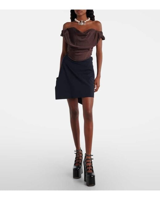 Vivienne Westwood Brown Sunday Draped Corset